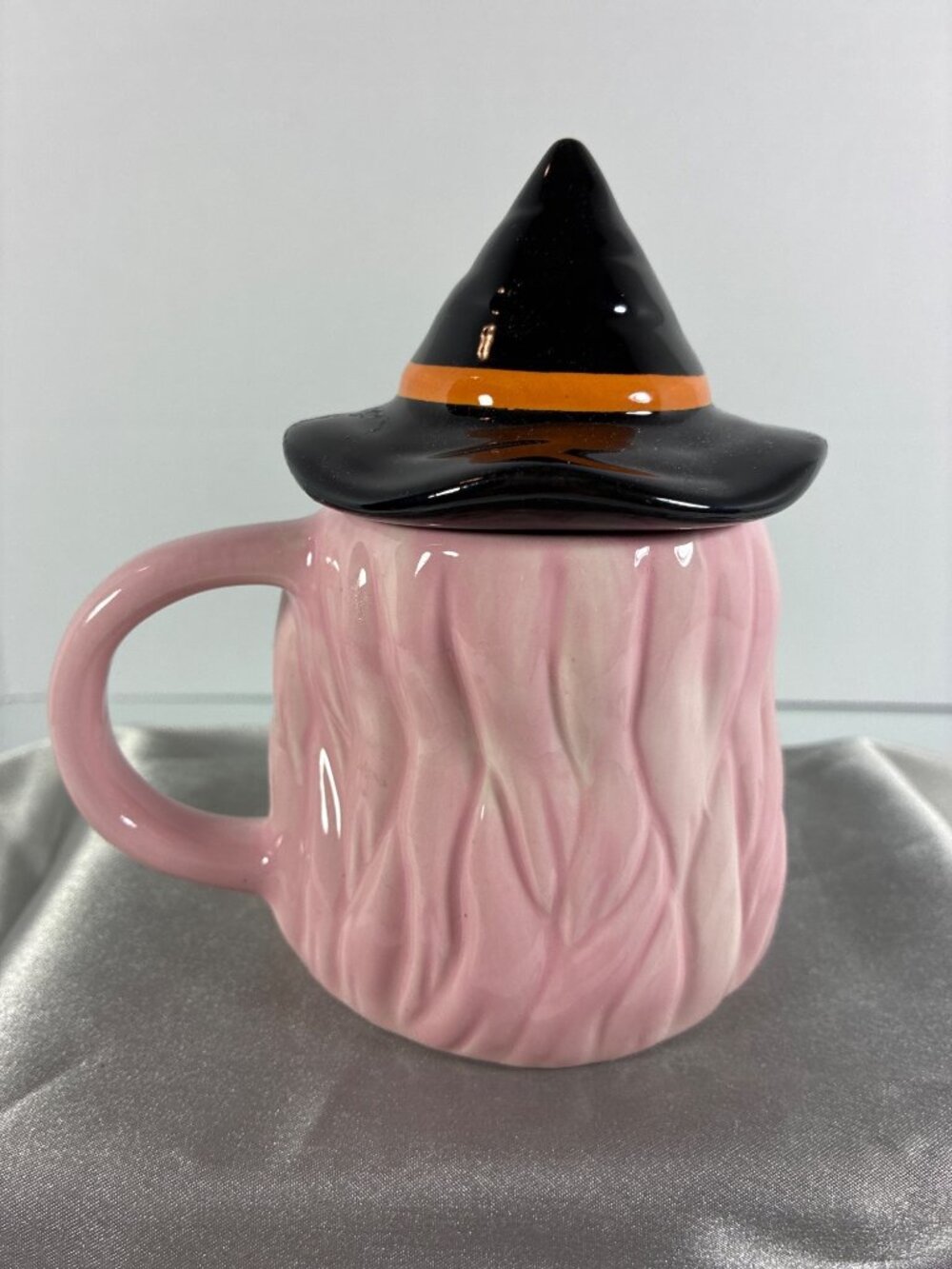 Hyde & EEK! Witch Lidded Mug Tea Cup Halloween Purple Face Hat Target New NOS - Picture 4 of 16